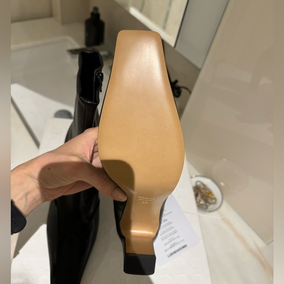 NEW Khaite Nevada Black Ankle Heel Boots - Picture 6 of 6